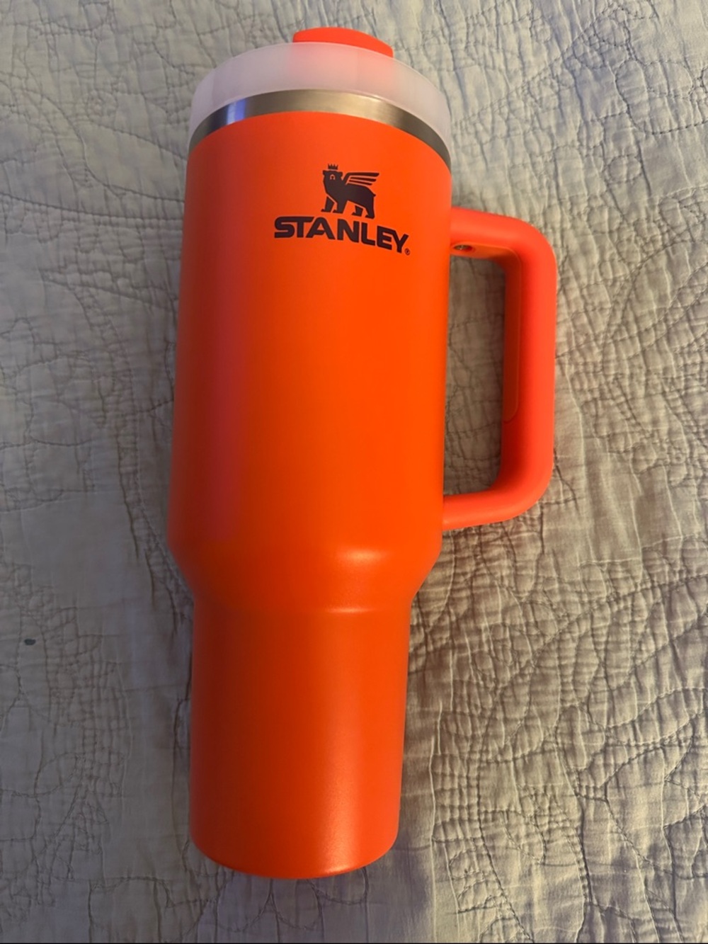 Stanley Orange Travel Mug with Handle